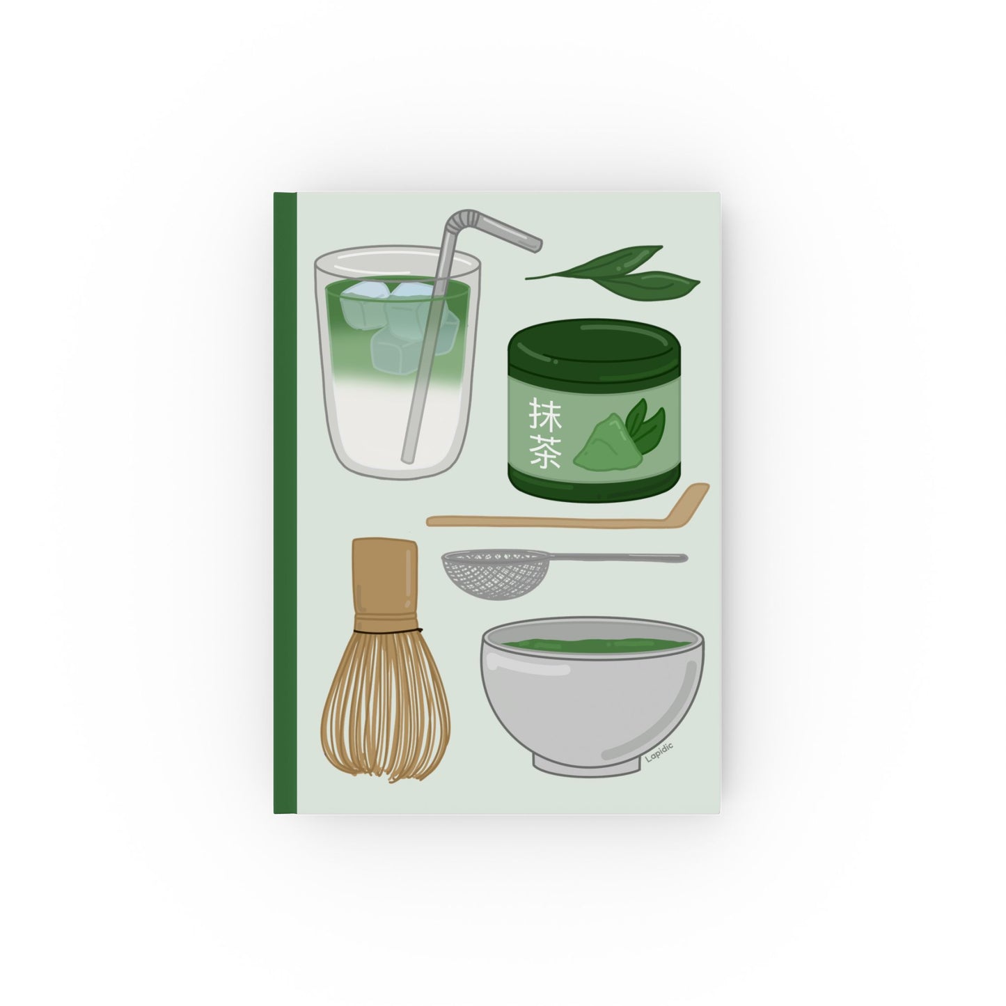 Matcha Hardcover Notebook - Drink collection