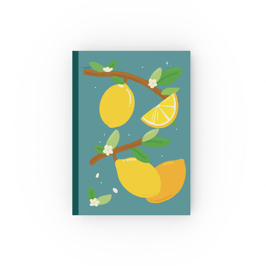 Lemon Hardcover Notebook - Fruit collection