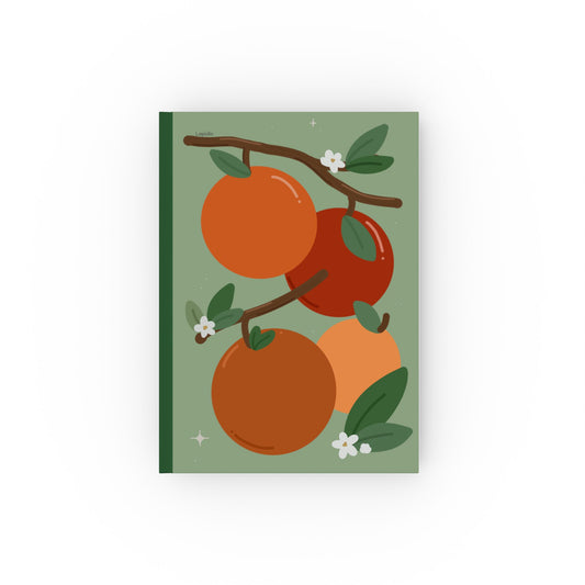 Orange Hardcover Notebook - Fruit Collection