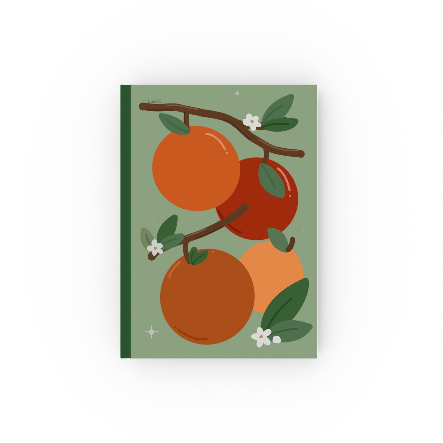 Orange Hardcover Notebook - Fruit Collection